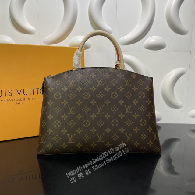 LV專櫃新款女包 路易威登爆款Grand Palais手袋 Monogram Empreinte壓紋軟粒面牛皮 LV手提肩背女包 M45898  ydh4395